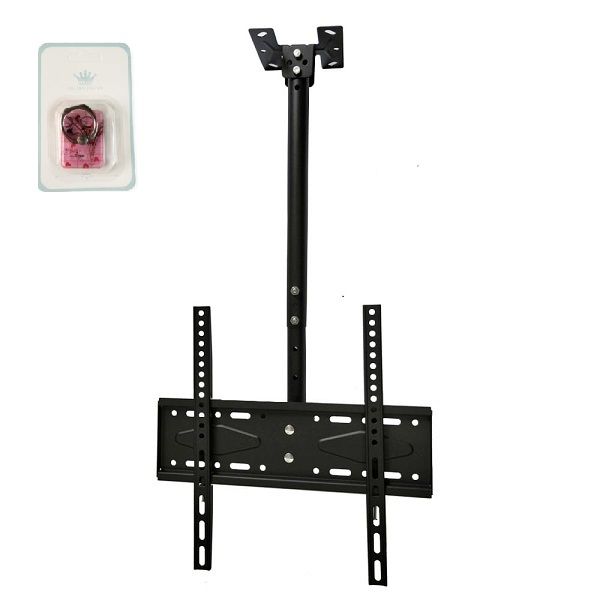 Steady 26-60Inch Height Adjustable Ceiling Tv Bracket + Ring Stent