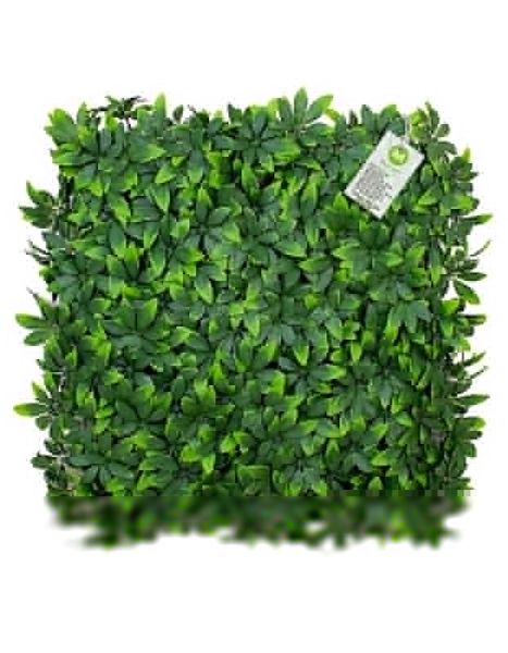 Masturf Premium Lucky Palm 50 x 50cm Fake Leaves UV Green Wall Panel