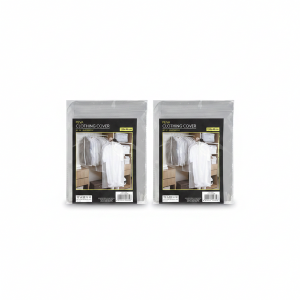 Suit-Bag Zippered Garment Bag 60 x 120 cm for Suits and Dresses - 2 Pack