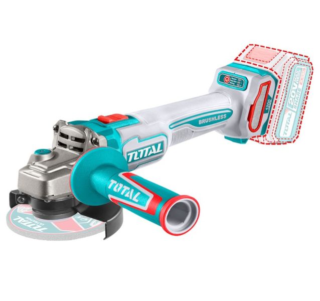 Total Tools Cordless Angle Grinder 20V with x2 Batteries and Charger
