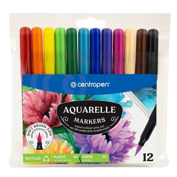 Aquarelle Brush Tip Markers