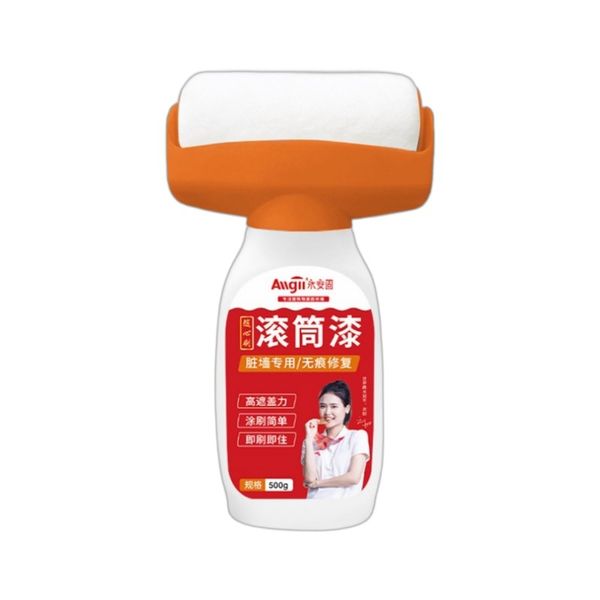 Mini Roller White Wall Repair Paint | All-in-One Touch-Up Kit for DIY Fixes