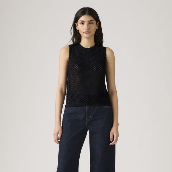 Levi's® Women's Adrienne Crochet Tank - Black