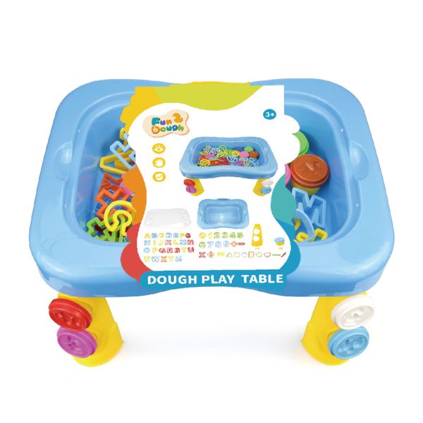 Dough Dynamo Play Table - Toy Set with Clay and Stencils - Toys for Toddlers