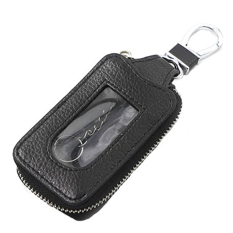 Leather Car Key Case Key Holder Zipper Key Wallet Key Chain Bag