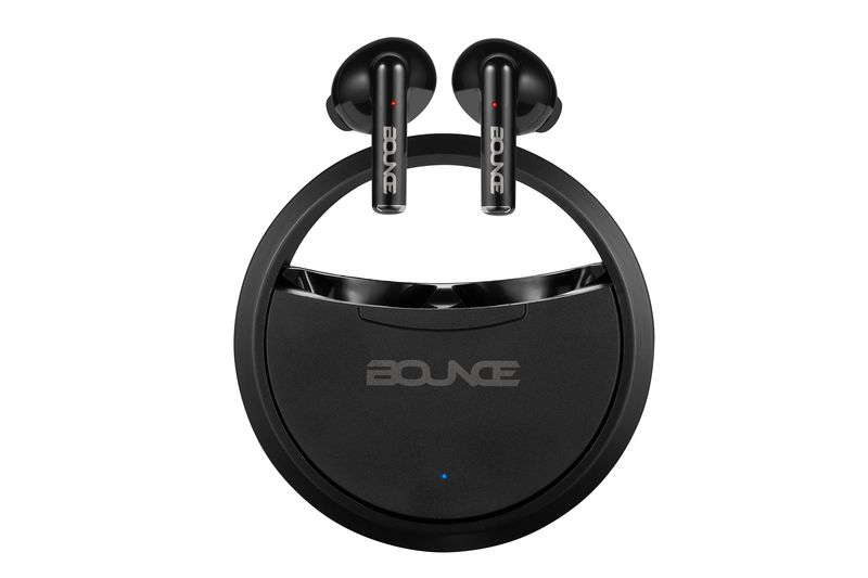 Bounce Proton Series True Wireless Earphones with Charging Case - Black