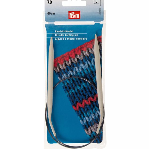 Prym 60cm Circular Knitting Needle, Aluminium,2.0|2.5|2.75|3.25|3.75|7.00mm