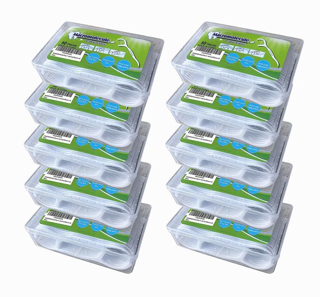 500 Piece Dental Floss Sticks Disposable Toothpicks Travel Packs(10 Boxes)