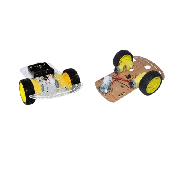BMT Clear Acrylic 2WD Robot Chassis Kit with Motors &amp; Encoders