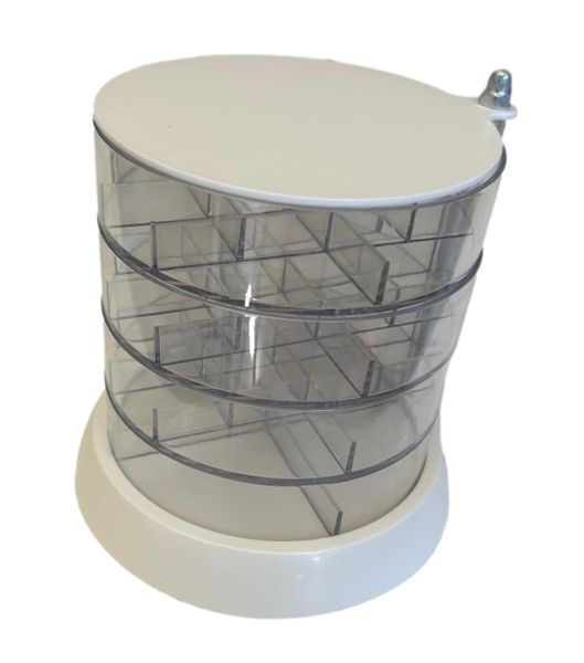 4 Tier Jewellery Organiser for Rings &amp; Earrings 360 Degree