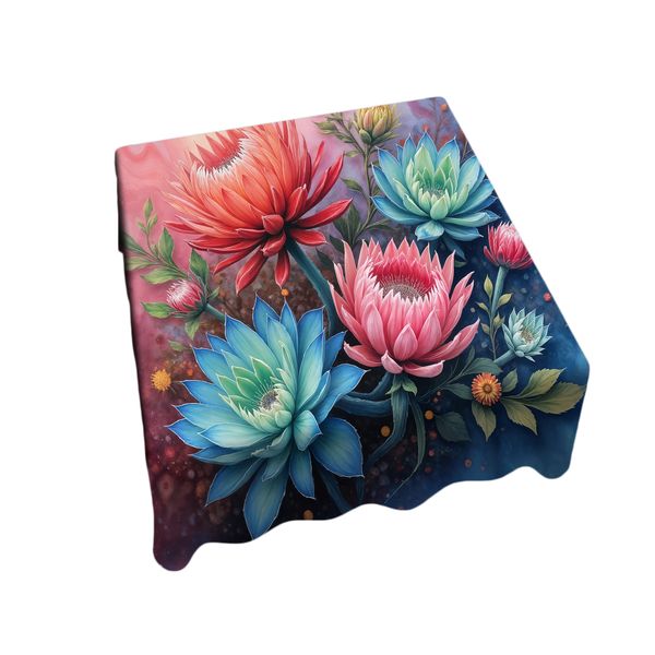 Protea &amp; Succulent Petalscape Square Tablecloth
