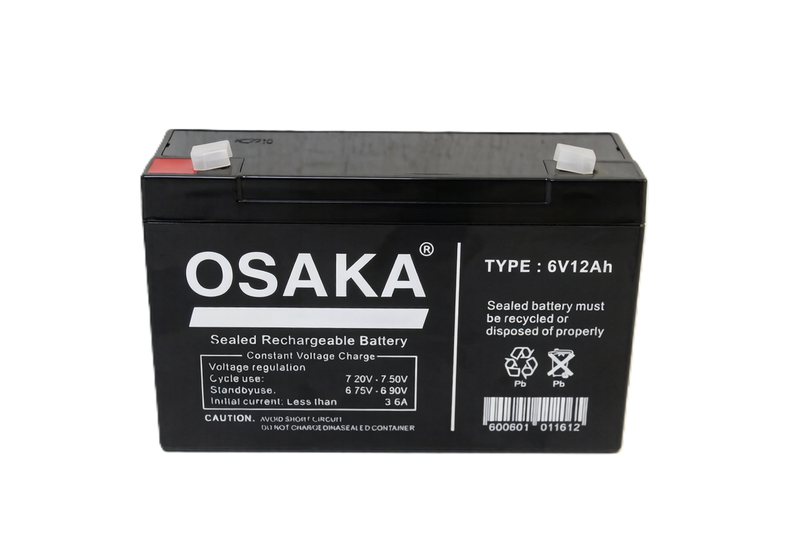 Osaka 6V 12Ah Sealed Rechargeable Battery image