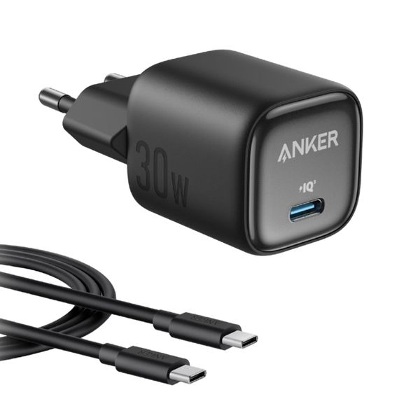 Anker 1Port 30W PD Wall Charger + Cable