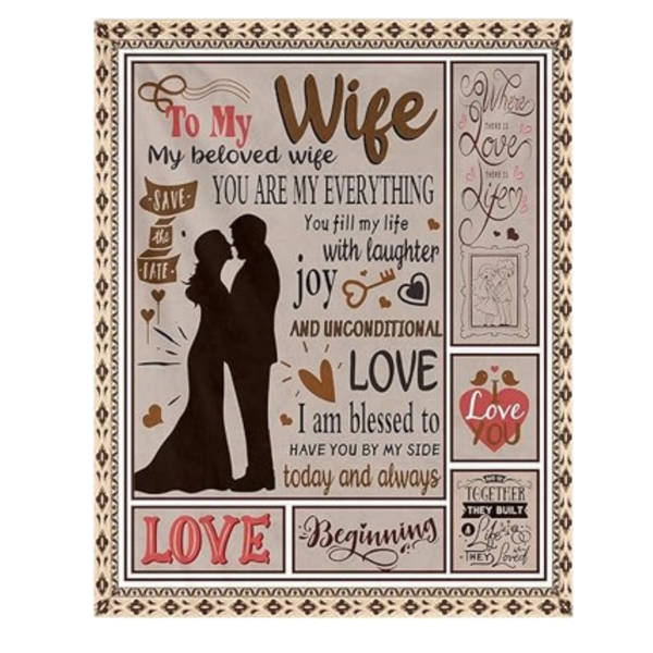 For Wife, Cozy Blanket, Perfect, Unique Gift Idea, Special Surprise for Her