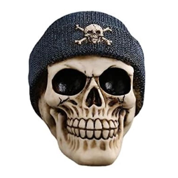 Home Decor Resin Gothic Skull Ornament Figure (12 cm x 15 cm)