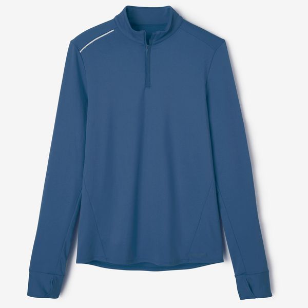 Kalenji Men's Running T-Shirt with Long Sleeves - Blue