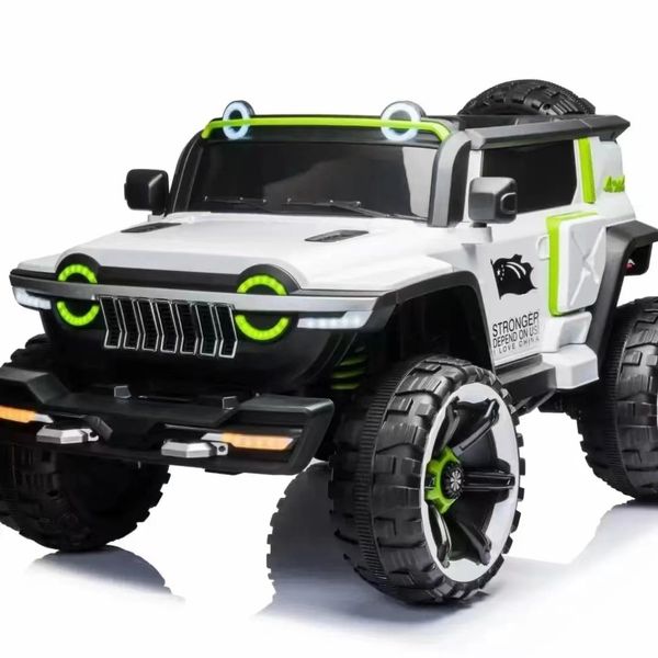 Kids Electric Ride-On Jeep 4x4 + 4 Motors &amp; Audio System with 12V Battery