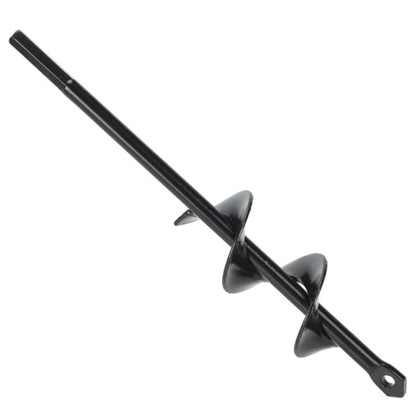 Auger Drill Bit 4x22cm Hex Shank High Carbon Steel Spiral Planting Tool