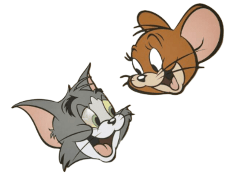 TOM &amp; JERRY Cute Cat &amp; Mouse Print Coaster, Heat Resistant Cup Mat - 2 Piece