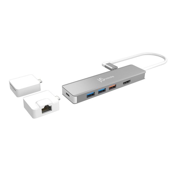 J5create JCD375 USB-C Modular Multi-Adapter with 2 Kits