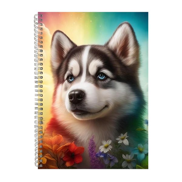 Siberian Husky Soft Art Notebook Animal Gift Idea Notepad Pad 115