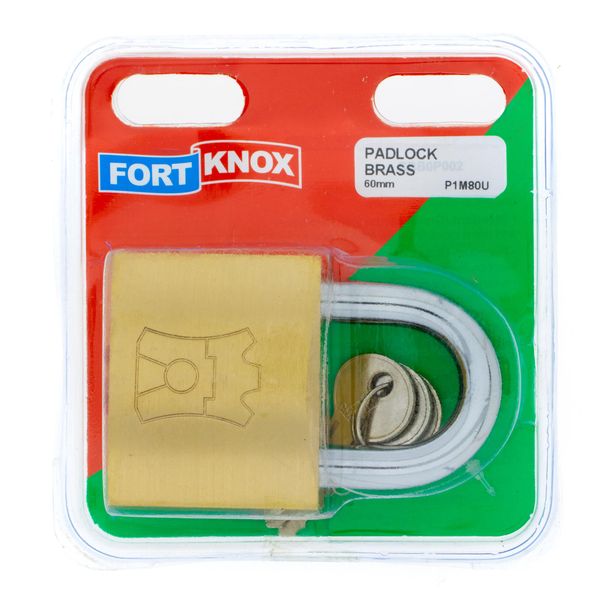 FORT KNOX Padlock Brass 60mm Q:1 P1M80U