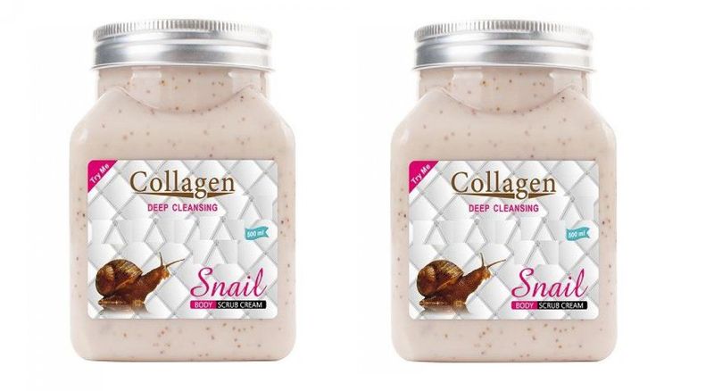 Pack of 2 Collagen Snail Body Scrub - 500ml