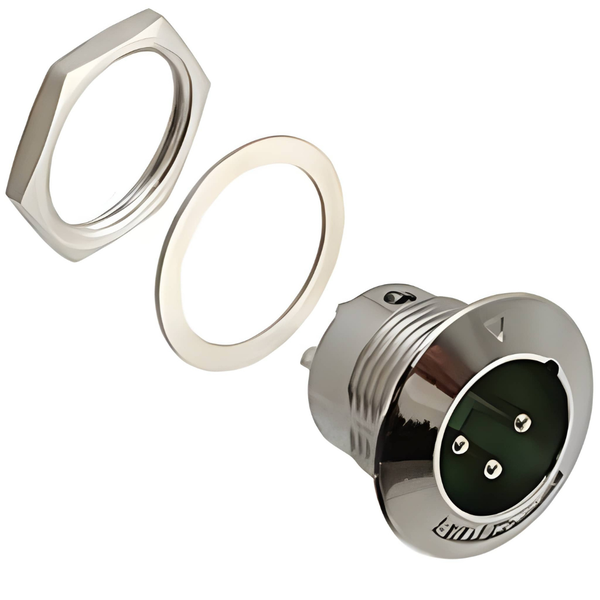 XLR-B3M 3-Pin Male XLR Panel Mount Connector
