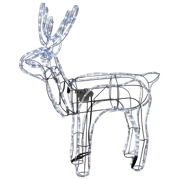 Animated Standing Reindeer with Moving Head - Led Lights