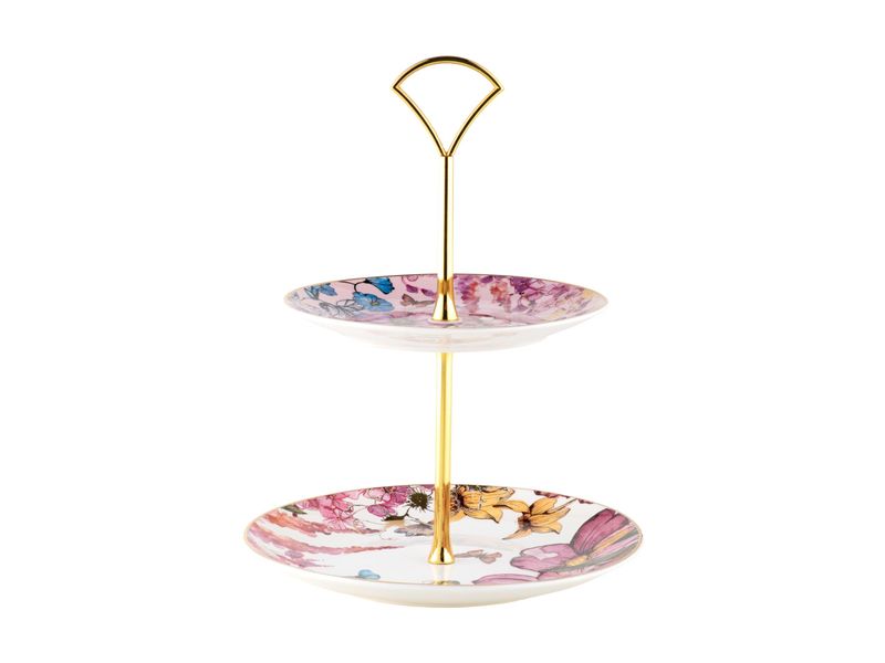 Maxwell &amp; Williams Enchantment Two-Tiered Cake Stand