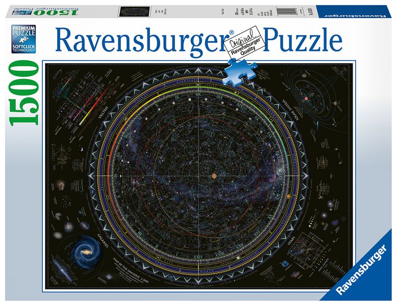 Ravensburger 1500 Piece Puzzles-Map Of The Universe