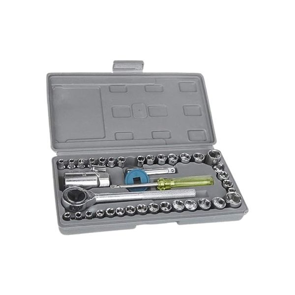 40 Piece Ratchet Socket Spanner Combination Tools Wrench Set
