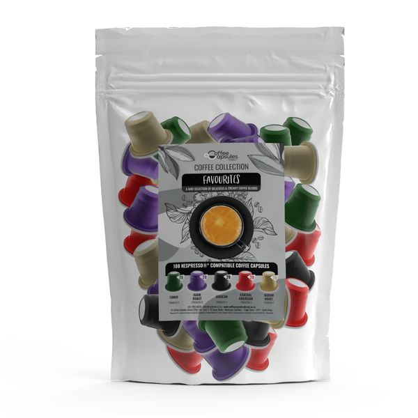 Coffee Collection Favourites - 100 Nespresso Compatible Coffee Capsules