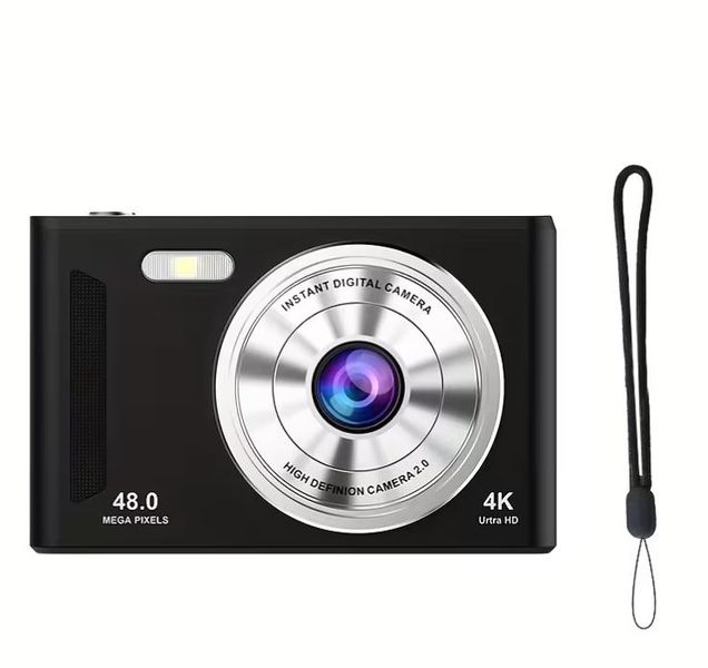 4K 48MP Digital Camera with 2.4" IPS Screen,16X Zoom &amp; Auto Focus