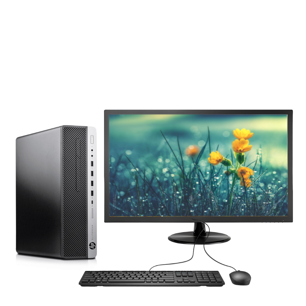Certified Pre-Owned HP EliteDesk 800 G4 SFF -Intel i5-8th Gen 16
