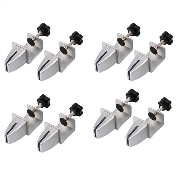 8Pcs Sneeze Guard Bracket Clamp For 1/8 Inch To 1 Inch Acrylic Panels