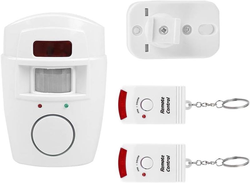 Wireless Home Alarm System - Motion Sensor &amp; Siren with Remote