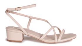 Linzi Ladies - CALISTA Soft Faux Leather Heels - Nude PU | Shop Today