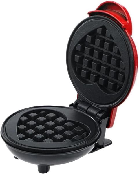 Single Heart- Shaped Mini Waffle Maker