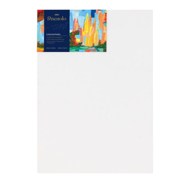 Deli Finenolo Canvas Panel 280g Triple Primed 25x35cm White, 2 packs