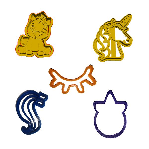 Unicorn Cookie Cutters Set 1