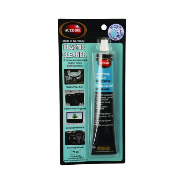 Autosol Plastic Cleaner Paste - Restores &amp; Cleans Plastic Surfaces (75ml)