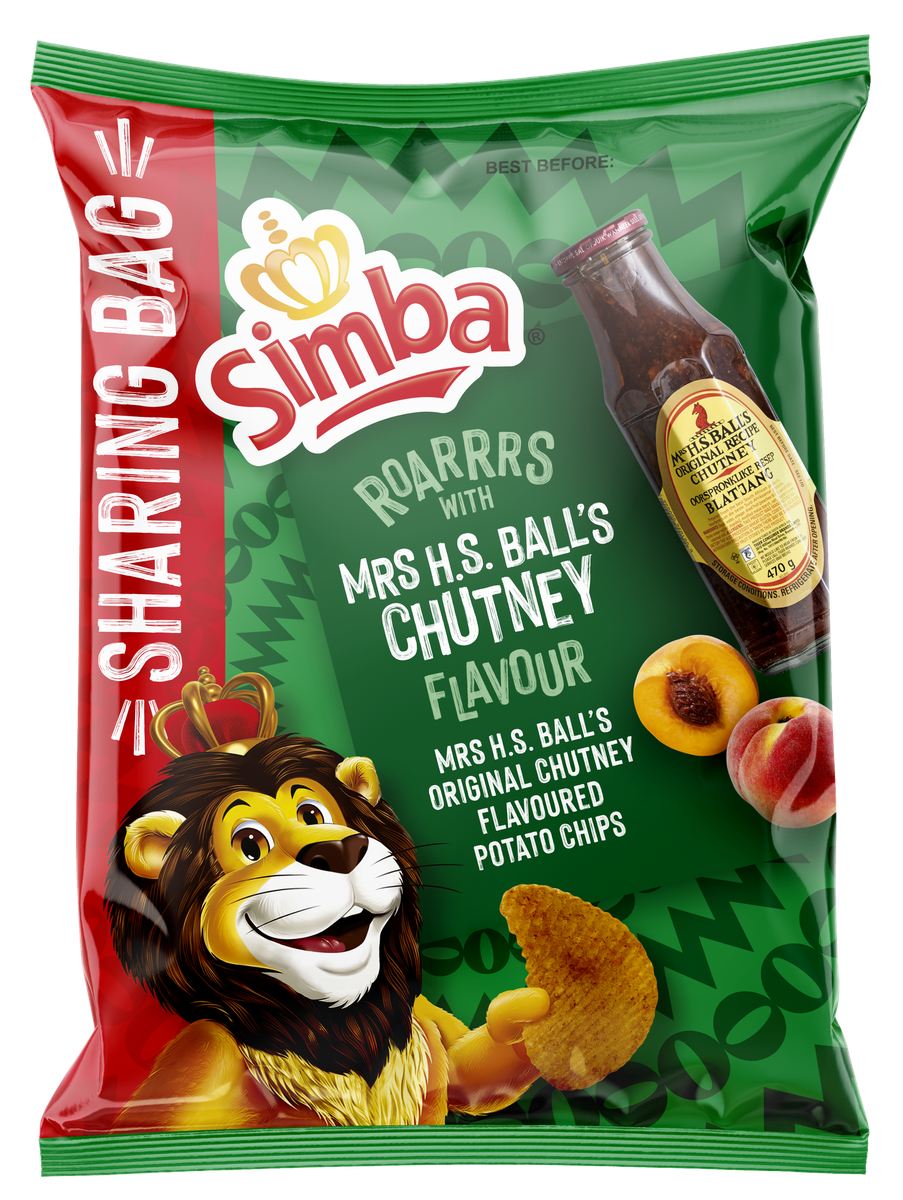 Simba Potato Chips Extra Large Bag Mrs Balls Chutney 15x200g Shop