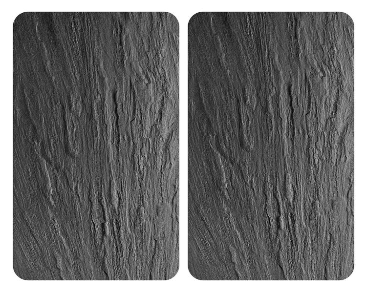 Wenko - Hob Cover Plates - 2Pc Universal Xl Slate-Effect Glass - 40X52Cm