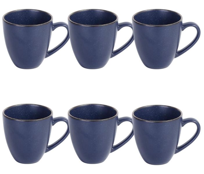 Speckled Navy Mug Set 400ml - 6 Piece