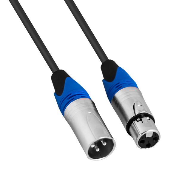 Hybrid XLR male to XLR female DMX lighting cable (5M)
