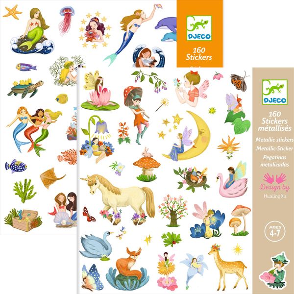 Djeco Sticker Combo - Mermaids and Fantasy