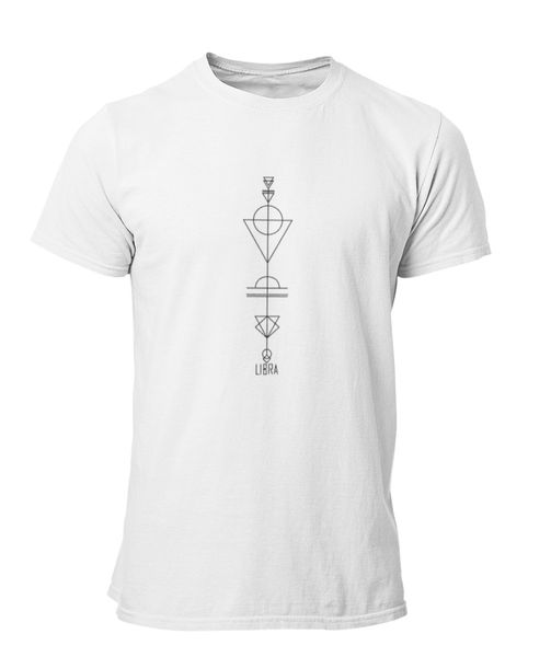 PepperSt Mens White T-Shirt - Libra