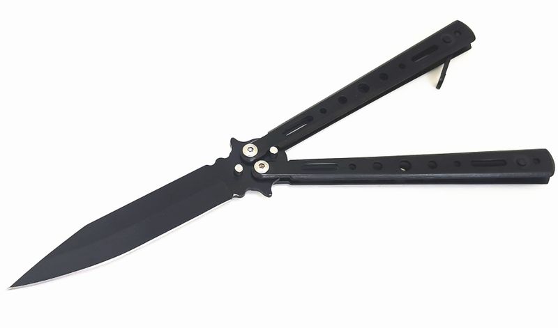 Butterfly Knife Batangas Fan Knife - Black