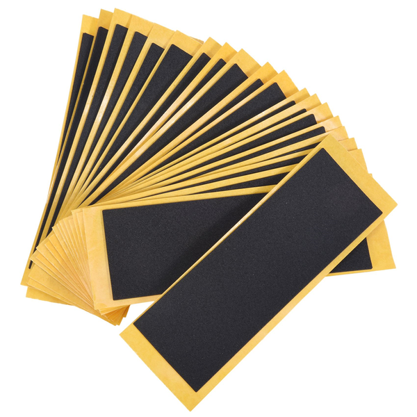 20Pcs/Lot Black Fingerboard Deck Uncut Tape Stickers 38x110mm